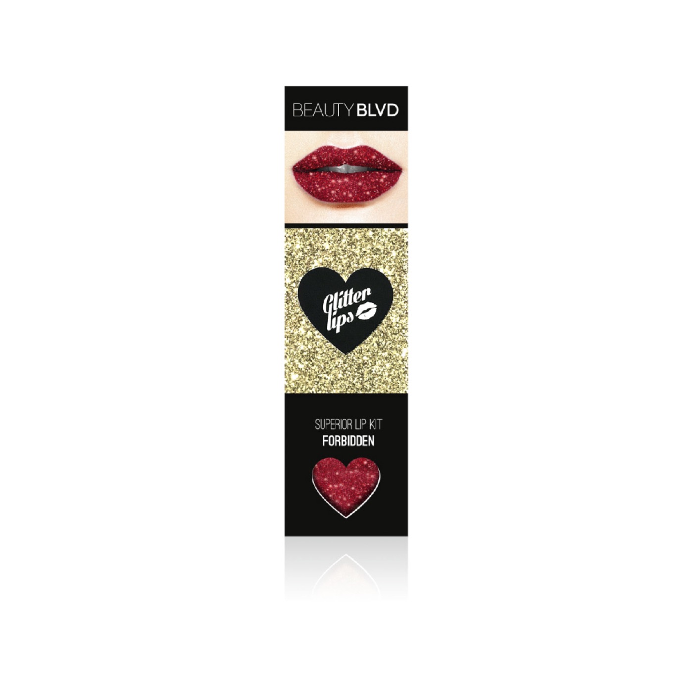 Glitter Lips in Forbidden, Box