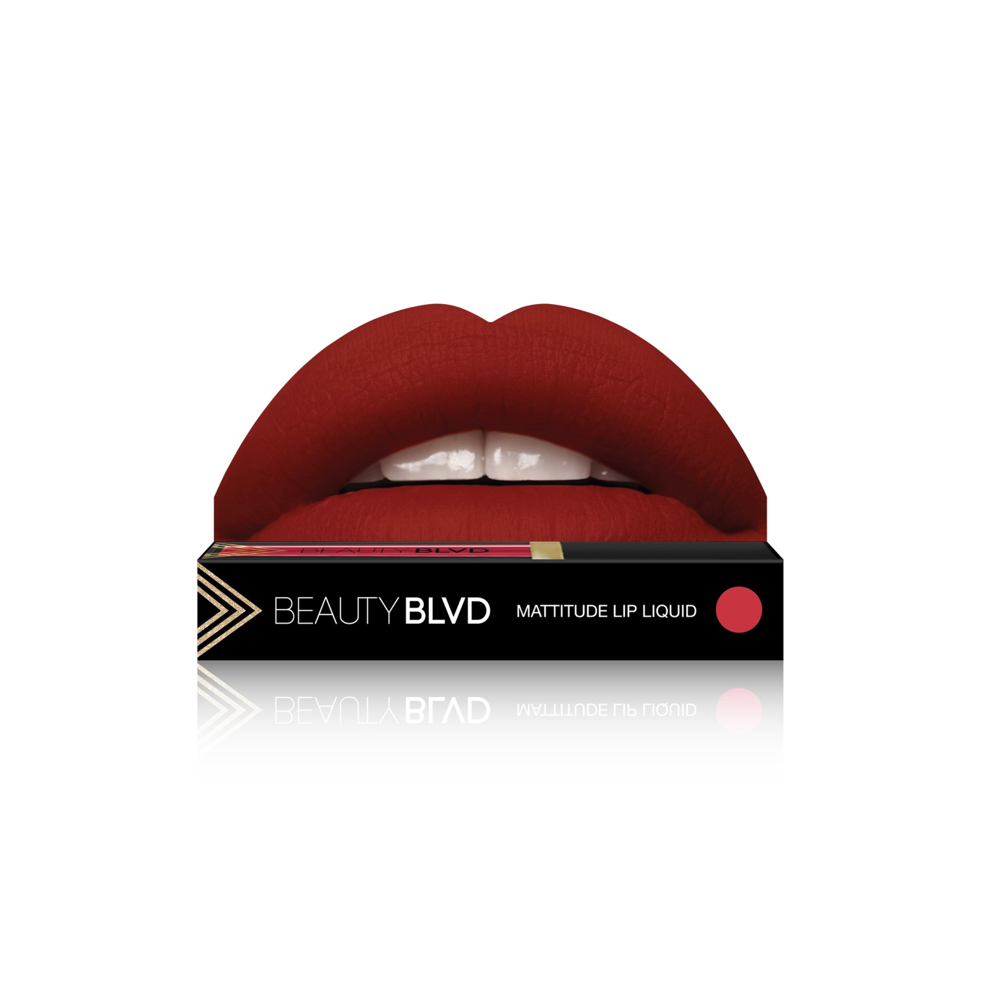 Mattitude Lip Liquid in Damn Fine, Box
