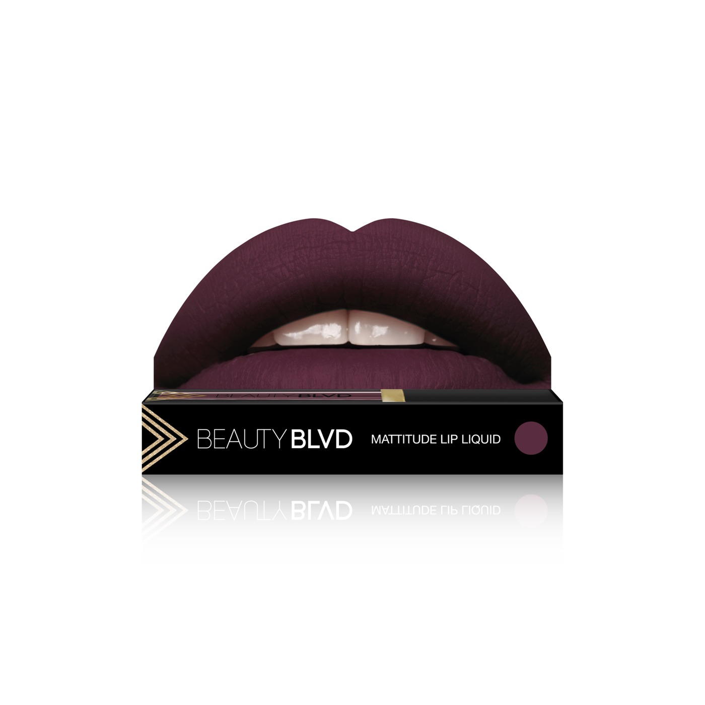 Mattitude Lip Liquid in Poison Junkie, Box